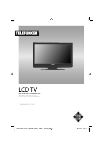 Manual Telefunken T26KWM875 DVB-T LCD Television