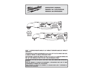 Manual de uso Milwaukee 2668-20 Llave de impacto