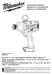 Handleiding Milwaukee 2865-20 Slagmoersleutel