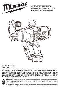 Manual Milwaukee 2867-20 Impact Wrench