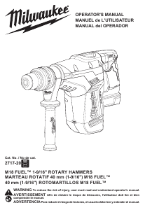 Manual de uso Milwaukee 2717-20 Martillo perforador