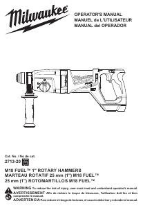 Manual Milwaukee 2713-20 Rotary Hammer