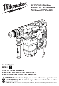 Manual Milwaukee 5546-21 Rotary Hammer