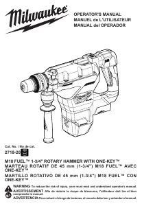 Handleiding Milwaukee 2718-20 Boorhamer