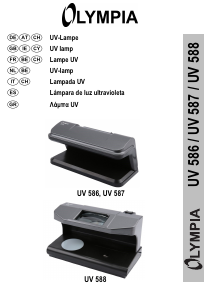 Mode d’emploi Olympia UV 586 Détecteur de faux billets