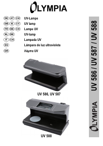 Manuale Olympia UV 588 Rilevatore soldi falsi