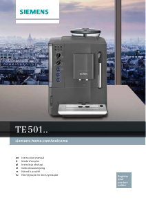 Mode d’emploi Siemens TE501205RW Machine à expresso