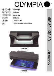 Manuale Olympia UV 589 Rilevatore soldi falsi