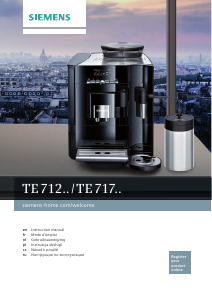 Manual Siemens TE712201RW Espresso Machine