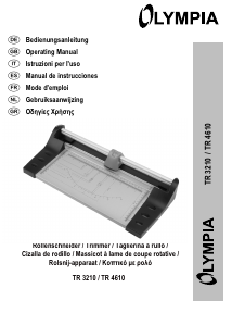 Manual de uso Olympia TR 4610 Cortador de papel