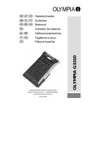 Manuale Olympia G 3310 Taglierina