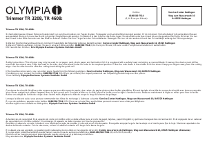 Manuale Olympia TR 4608 Taglierina