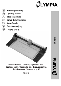 Manuale Olympia TR 3210 Taglierina