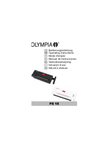 Manuale Olympia PS 16 Distruggidocumenti