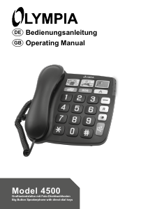 Manual Olympia 4500 Phone