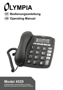 Manual Olympia 4520 Phone