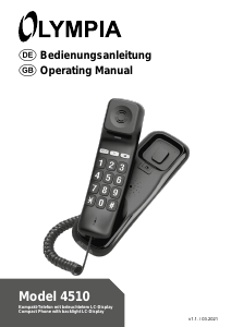 Handleiding Olympia 4510 Telefoon