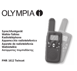 Mode d’emploi Olympia PMR 1612 Talkie-walkie