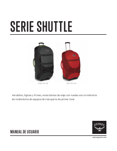 Manual de uso Osprey Shuttle 30 Mochila