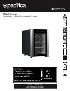 Manual Pacifica PTW10 Raphael Wine Cabinet