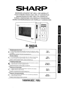 Mode d’emploi Sharp R-960A Micro-onde