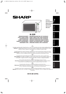 Bedienungsanleitung Sharp R-239 Mikrowelle