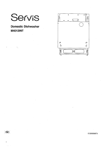 Manual Servis M4012INT Dishwasher
