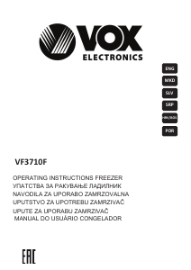 Priručnik Vox VF3710F Zamrzivač