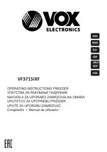 Manual Vox VF3715IXF Freezer