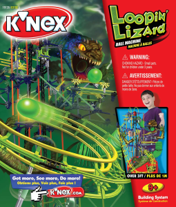 Manual K'nex set 15135 Thrill Rides Loopin Lizard