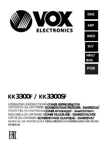 Manual Vox KK3300F Frigorífico combinado