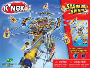 Manual K'nex set 15142 Thrill Rides Starburst Spinner