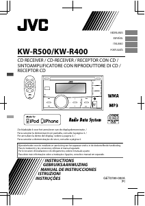 Manual de uso JVC KW-R400 Radio para coche