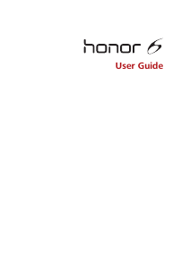 Handleiding Huawei Honor 6 Mobiele telefoon