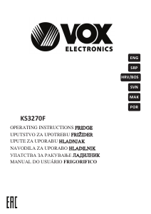 Priročnik Vox KS3270F Hladilnik