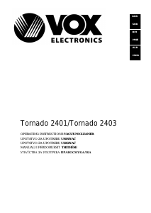 Manual Vox TORNADO2403 Vacuum Cleaner
