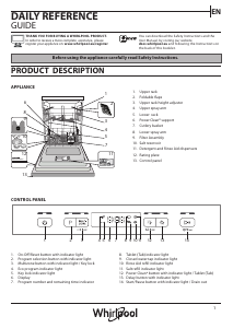 Manual Whirlpool WFC 3C34 AP X Dishwasher