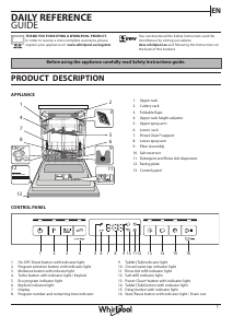 Manual Whirlpool WCBO 3T133 PF I Dishwasher