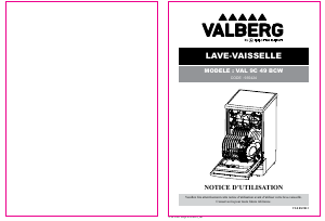 Mode d’emploi Valberg VAL 9C49 BCW Lave-vaisselle