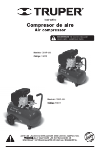 Manual de uso Truper COMP-25L Compresor