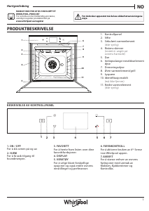 Bruksanvisning Whirlpool W11I OP1 4S2 H Ovn