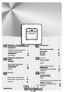 Návod Whirlpool WS5G8CHX/E Sporák