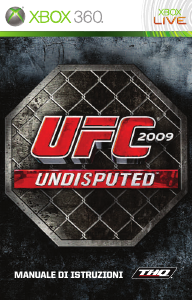Manuale Microsoft Xbox 360 UFC 2009 - Undisputed