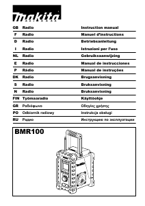 Руководство Makita BMR100 Радиоприемник
