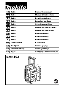 Εγχειρίδιο Makita BMR102 Ραδιόφωνο