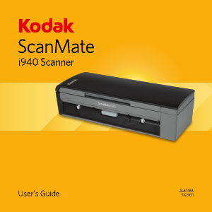 Handleiding Kodak i940 ScanMate Scanner