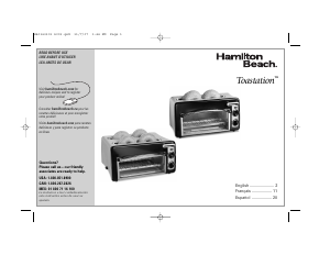 Manual de uso Hamilton Beach 22703H Toastation Tostador