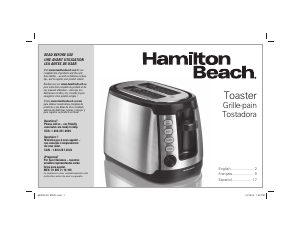 Manual Hamilton Beach 22811 Keep Warm Toaster