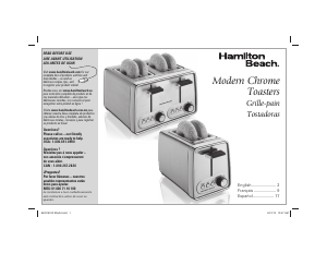 Manual Hamilton Beach 24791 Toaster