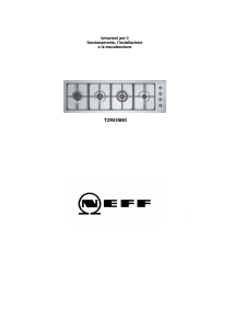 Manuale Neff T29V35N0 Piano cottura